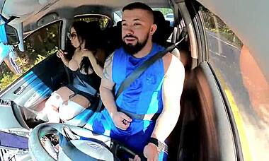 Naughty passenger drives uber driver crazy with antics