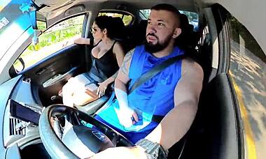 Naughty passenger drives uber driver crazy with antics