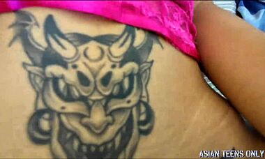 Young 18 Years Old Asian Cutie Get Fucked by Old European in Lingerie Couple Scene. Babe with Small Waist and Pretty Tits Enjoys 1 on 1 Sex.