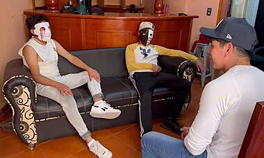 i'm a straight latino trying gay anal for the first time in this casting.