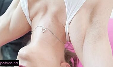 gimme that trainer’s cock now for my sweaty pussy, Rose Caarter pleads