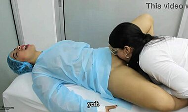 horny lesbians masturbating and licking pussy to orgasm