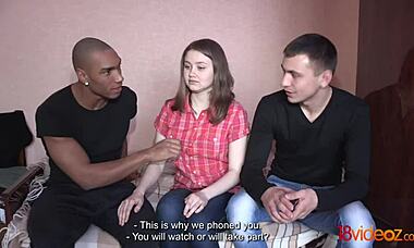 Feeling So Overwhelmed by Interracial Sex for Cash with Serenity on 18videoz