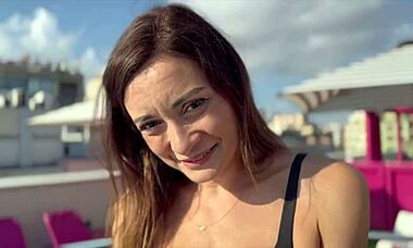 milf takes me to her hotel room gives me a footjob and the blowjob of my life