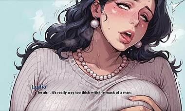 taboo hentai game ep 7 got step mom squirting on my desk! 😱