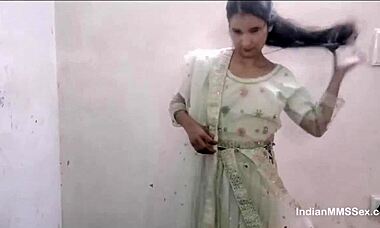 Real married desi indian couple slams into rough anal action