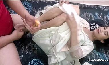 Real married desi indian couple slams into rough anal action