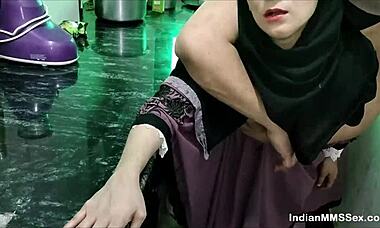 indian muslim wife in burqa gets banged hard in kitchen. wanna see her take it all?