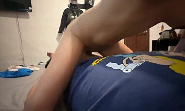 My stepmom scolds me for mess but loves my hard pounding.