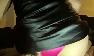 My hot white step sister rides cucumber dildo to orgasm in LA, so sexy!