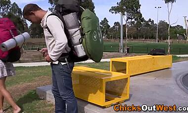 Hairy Aussie girlfriend gets fingered and creampied hard