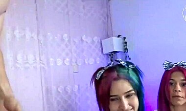 Latinas Force Cocks Down Throats, Spitting And Drooling