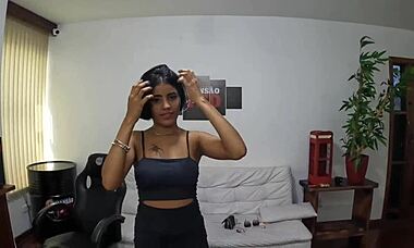 Novinha India Olyver Debuts in Mansion Photoshoot