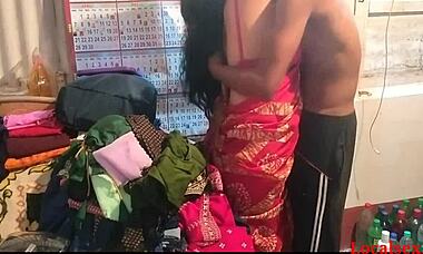 Indian bride crazy fucks husband in saree with big ass orgasm