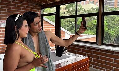 Hey big guy, wanna bend me over with that huge ass in the spa?