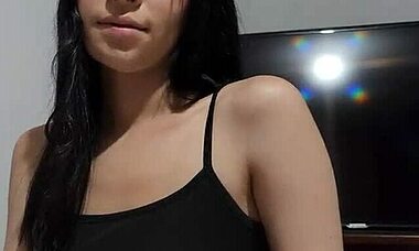 Laura tests a thick dildo against a big penis on the street, craving natural pounding more