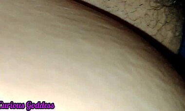 Curious goddess milf hairy pussy masturbation with ass worshiping and licking