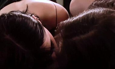 two amateurs tease and cum in mouth at home