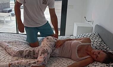 Cute Brunette with Tight Wet Pussy Fucked Doggy Style