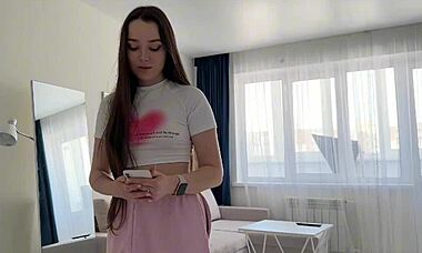 Discovered my stepsister's webcam gig and decided to take a risk by joining in