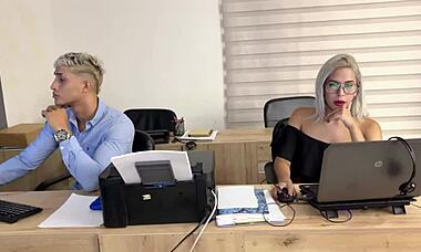 Secretary And Co-Worker In Office Encounter - Milan Rodriguez