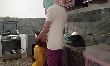 I Remove The Bait From My Stepbrothers Penis In The Kitchen I Gave Him A Luxurious Homemade Blowjob