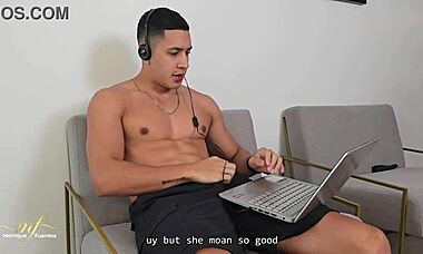 Stepson discovers me MASTURBATING with his microphones - monique fuentes & max betancur