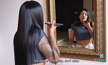 Mariana Matrix Bent Over Fucking The Repairman With Monster Cock In House Matrix.