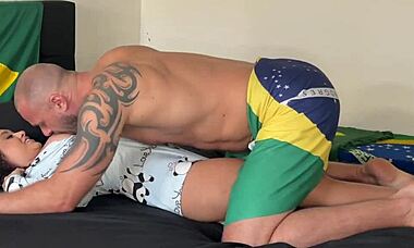 18 Yo Brazilian Goddess Fucks Hard with Non-Stop Squirting Huge Natural Tits Rough Cowgirl!