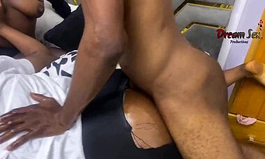 Watch These Thick Ladies In A Wild Threesome With Monster Cocks!