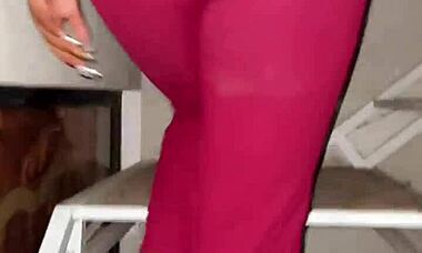 Latina MILF with Big Ass Gets Fucked by Big Black Cock After Entering House