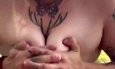 In the park, she swallows my cum