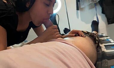 i love my horny neighbor letting me fuck her at home