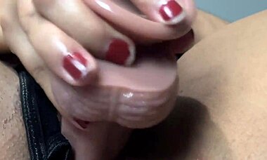 I couldn't hold back my heat and came deliciously in closeup pov with anal plug