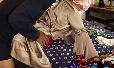 french amateur in satin lingerie gets rimmed and fucked doggystyle pov 😍