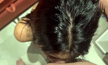 beautiful latina model throated puking and rimming cum in mouth