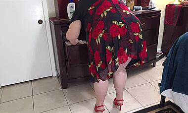 stranger fills my pussy with cum and i use it as lube for home masturbation, busty bbw cheating wife with big fat ass and natural tits