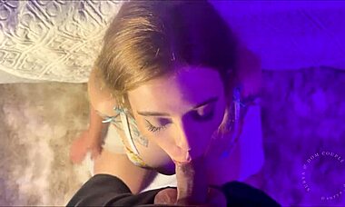 extreme sloppy deepthroat no hands, two hours of blowjob with face cum