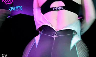 Spider-Gwen Masturbates Her Shaved Pussy In Sexy Sextape Scene