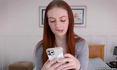 Hey, watch this big cock landscaper dominate a teen in kinky 3some!