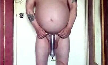 Shy bisexual amateur strips naked for gay humiliation, craving the homemade watch from all of you