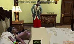 Fiu vitreg spionează mama vitregă masturbându-se în dormitor