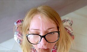 Hyvät tytöt himoitsevat spermaa! Lanan villi tunneperäinen siemensyöksy-kokoelma