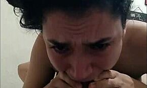 Gabbie Luna engole pau monstro no fundo com gozada