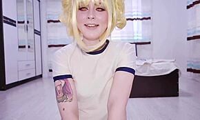 発情した東郷ヒミコが足で誘惑、精液を弄び、潮吹き