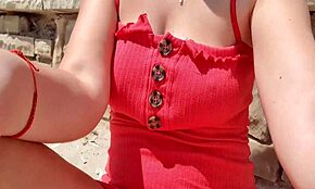 Sexy Teen's Extreme Beach Masturbation Caught in Public View. Her Bold Moves Shock Onlookers!